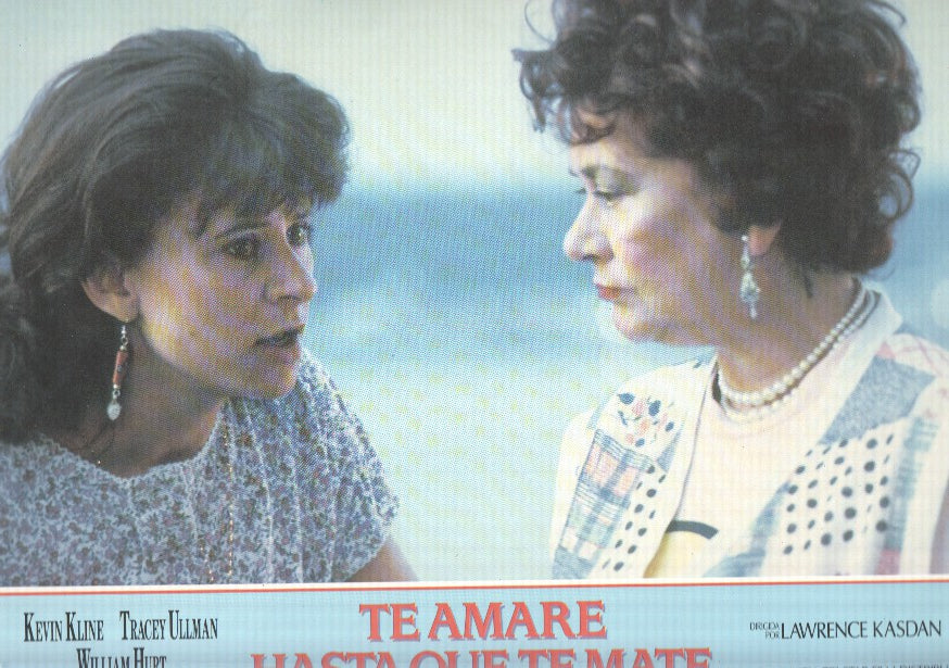 Caratula de cine: TE AMARE HASTA QUE TE MATE / I Love You to Death (numerado 01 en trasera)