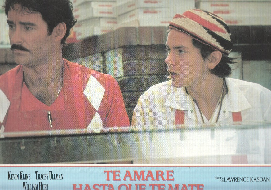 Caratula de cine: TE AMARE HASTA QUE TE MATE / I Love You to Death (numerado 03 en trasera)