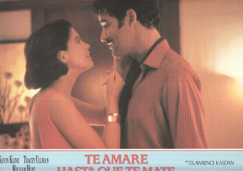 Caratula de cine: TE AMARE HASTA QUE TE MATE / I Love You to Death (numerado 08 en trasera)