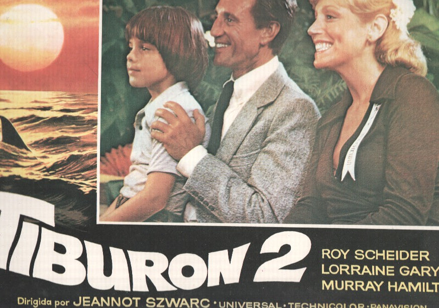 Caratula de cine: TIBURON 2 / Jaws 2 (numerado 01 en trasera)