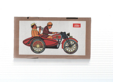 JUGUETE JAYA: MOTO CON SIDECAR, ROJA (Replica Paya 1905)