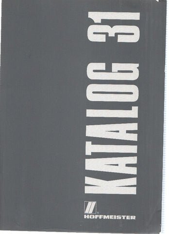 Catalogo: HOFFMEISTER- KATALOG 31: Catalogo Iluminacion