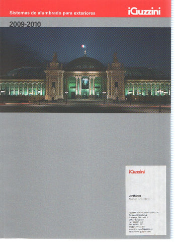 Catalogo: IGUZZINI: Sistemas de alumbrado para exteriores 2009-2010