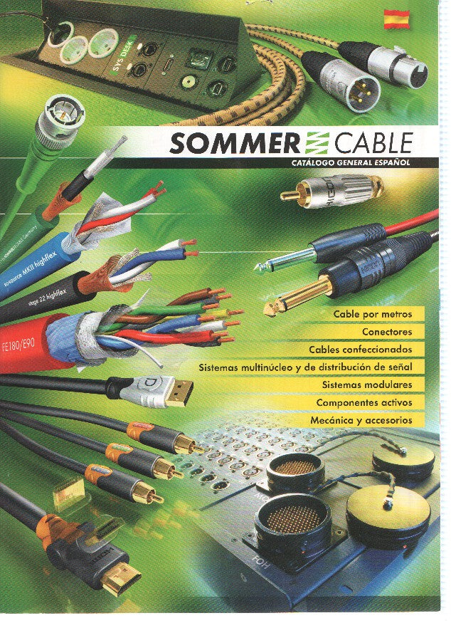 Catalogo: SOMMER CABLE: Catalogo de Cables de Audio, Hifi, Video y Broadcast