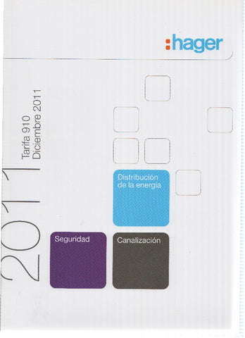 Catalogo: HAGER, Numero 11: Tarifa General 910 (2011)