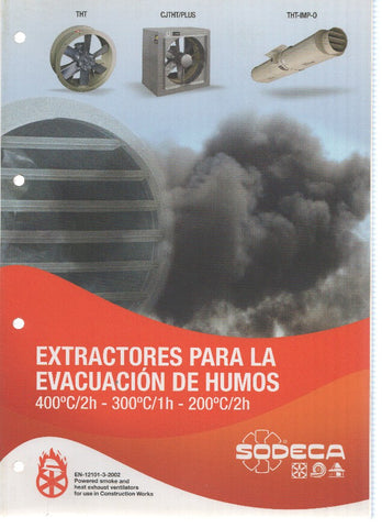 Catalogo: SODECA: Extractores para la evacucion de Humos (2002)