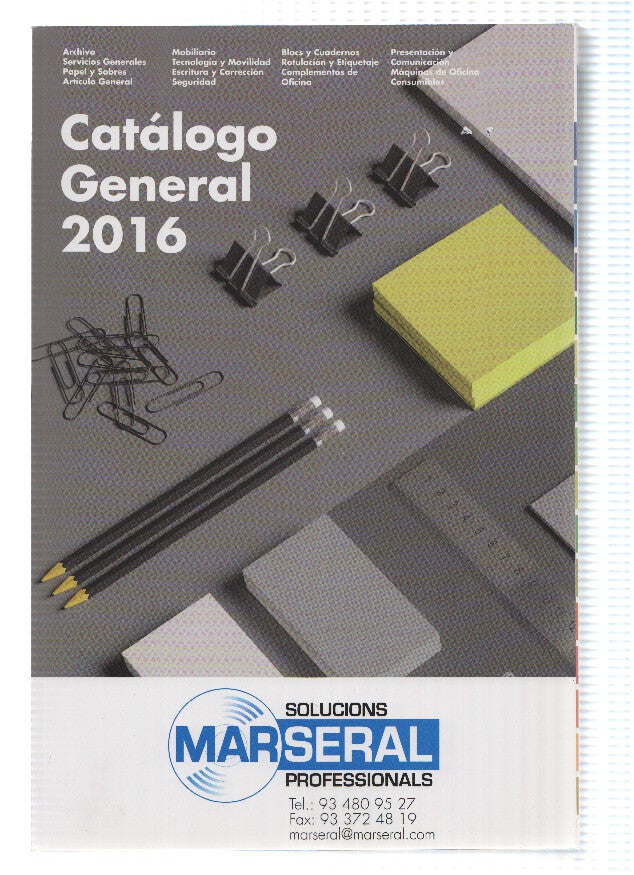 Gatalogo: MARSERAL Solucions Professionals: Catalgo 2016