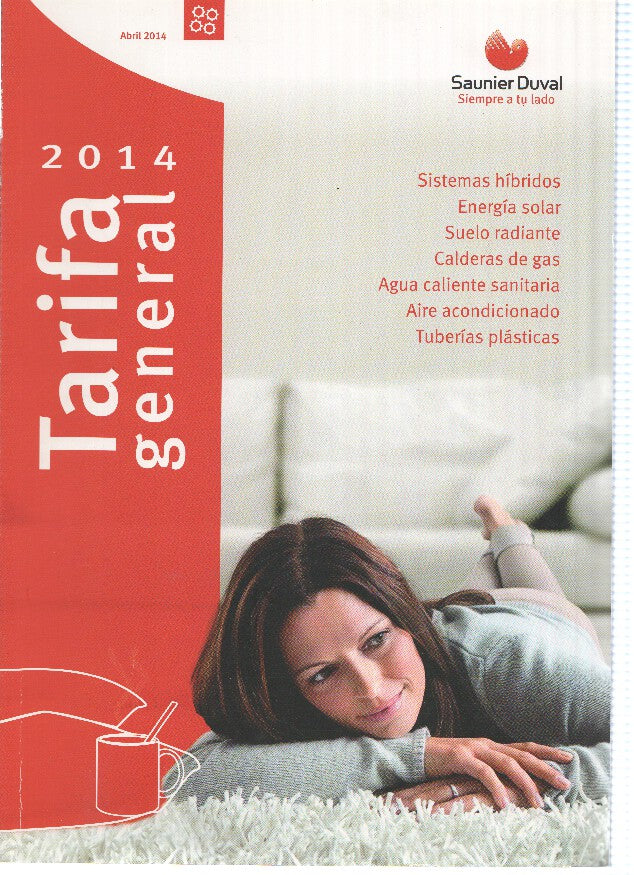 Catalogo: SAUNIER DUVAL: Tarifa General 2014