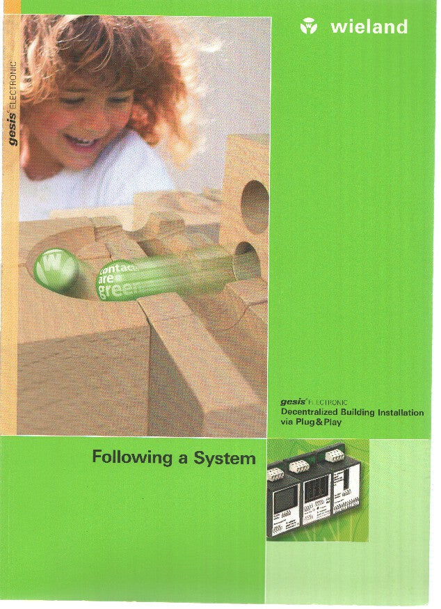 Catalogo: WIELAND: GESIS ELECTRONIC, Decentralized Building Installation via Plug and Play