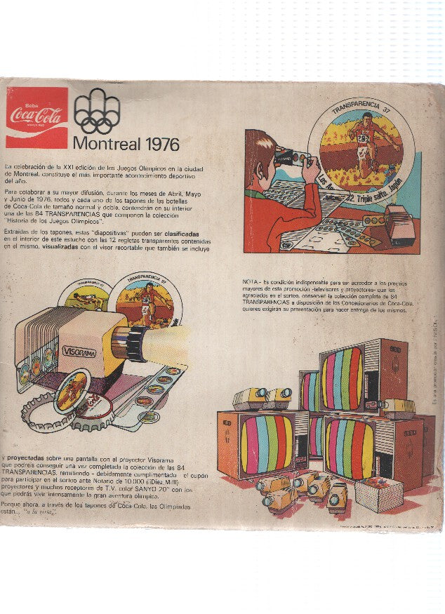 COCA-COLA: Montreal 1976 - Historia de los Juegos Olimpicos (Coleccion Completa Transparencias)