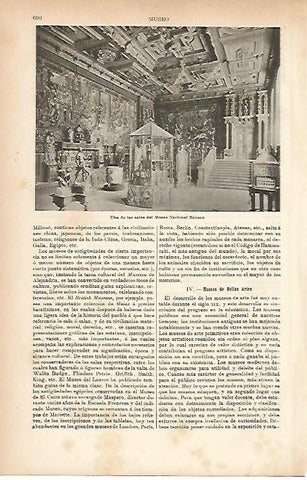 LAMINA ESPASA 10401: Sala del Museo Nacional Bavaro