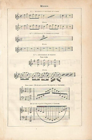LAMINA ESPASA 10420: Musica abrevaciones 