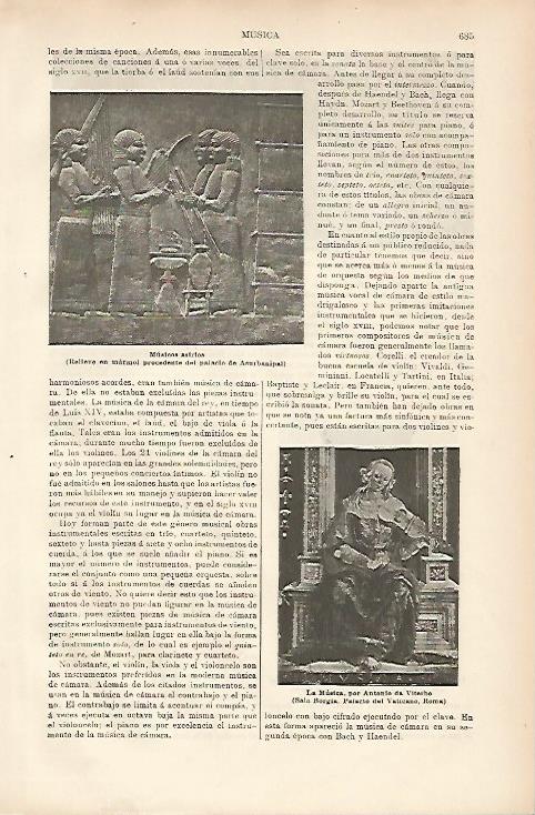LAMINA ESPASA 10422: Musicos asirios del palacio de Assurbanipal
