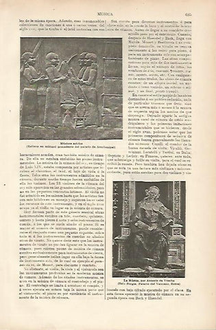 LAMINA ESPASA 10422: Musicos asirios del palacio de Assurbanipal