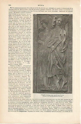 LAMINA ESPASA 10427: Angeles musicos por Agustin de Duccio