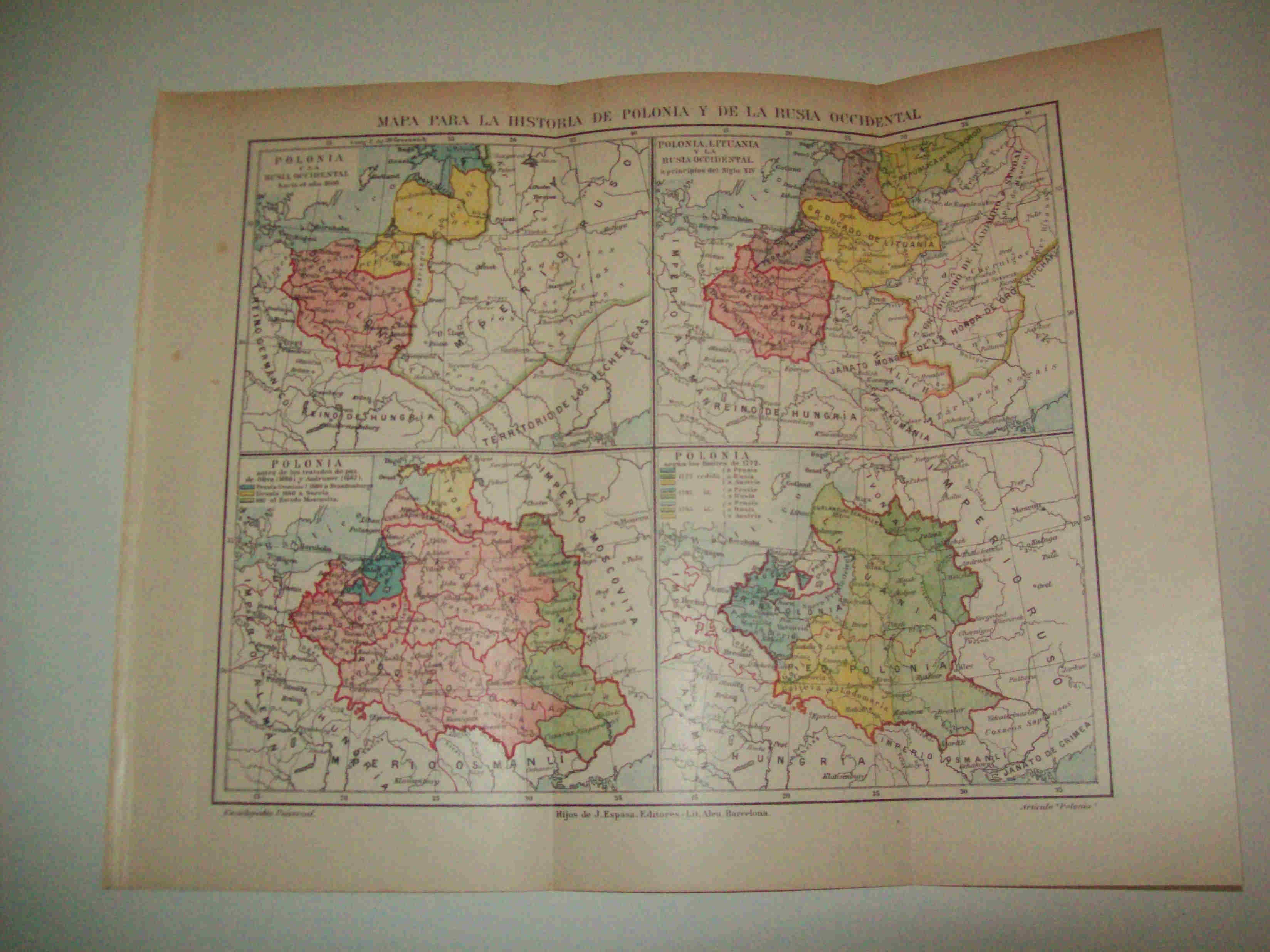LAMINA ESPASA 10453: Mapas de la historia de Polonia