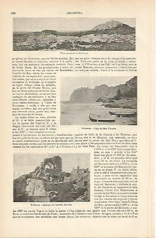 LAMINA ESPASA 10458: Vistas de Pollensa Baleares