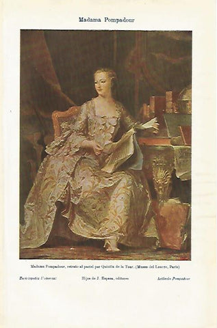 LAMINA ESPASA 10463: Madame Pompadour por Q. de la Tour