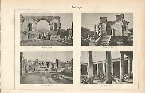 LAMINA ESPASA 10468: Vistas de Pompeya