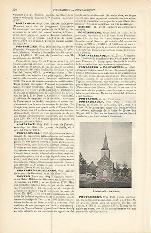 LAMINA ESPASA 10486: Iglesia de Pontaubault Francia
