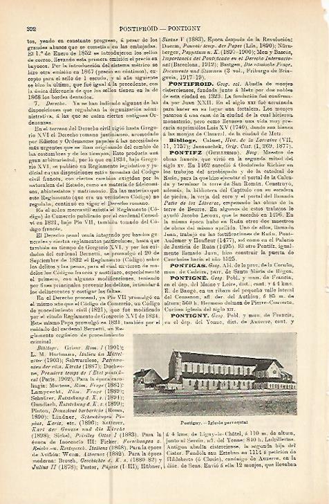 LAMINA ESPASA 10506: Iglesia de Pontigny Francia