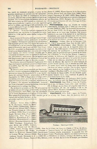 LAMINA ESPASA 10506: Iglesia de Pontigny Francia