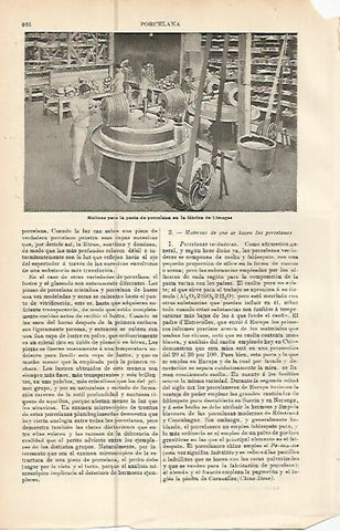 LAMINA ESPASA 10518: Fabrica de porcelana de Limoges Francia