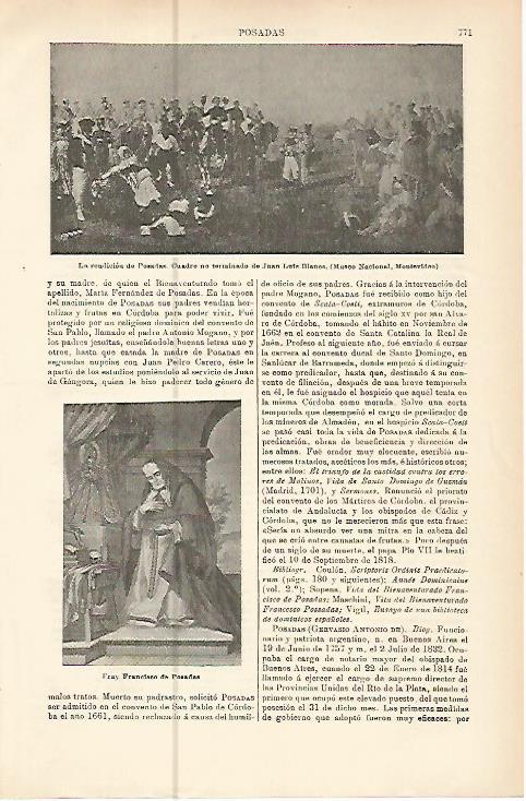 LAMINA ESPASA 10587: La rendicion de Posadas por Blanes