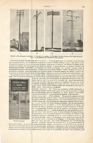 LAMINA ESPASA 10593: Tipos de postes
