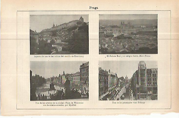 LAMINA ESPASA 10640: Vistas de Praga