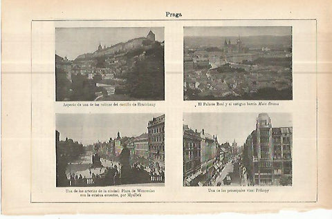 LAMINA ESPASA 10640: Vistas de Praga