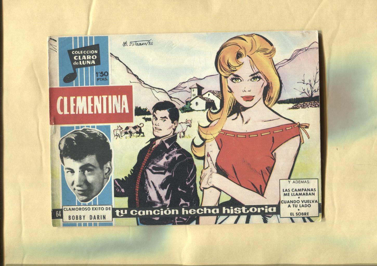 Claro de Luna numero 064: Clementina de Bobby Darin (numerado 1 en trasera)