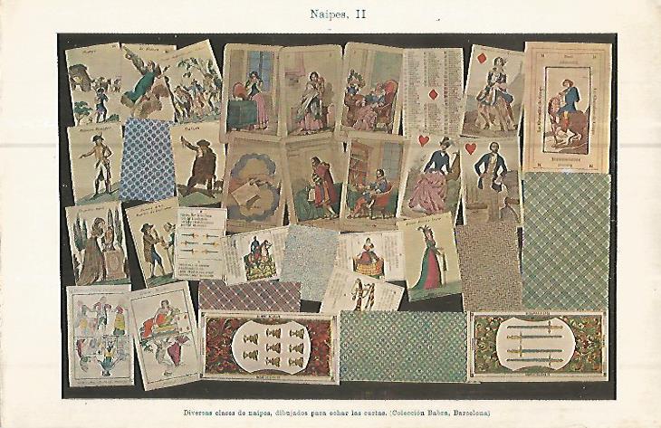 LAMINA ESPASA 10685: Naipes para echar las cartas de la Coleccion Babra de Barcelona