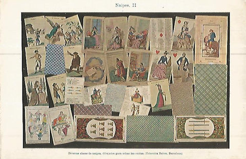 LAMINA ESPASA 10685: Naipes para echar las cartas de la Coleccion Babra de Barcelona
