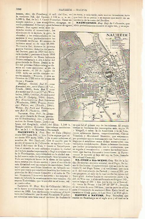 LAMINA ESPASA Alemania 10752: Plano de Nauheim Alemania