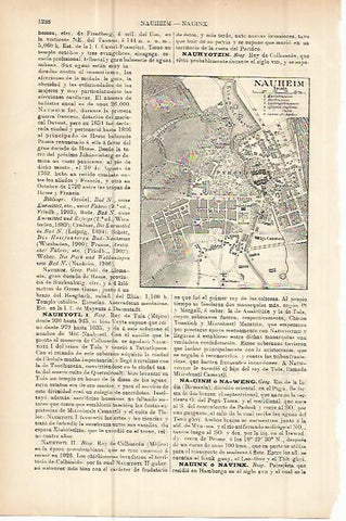 LAMINA ESPASA Alemania 10752: Plano de Nauheim Alemania