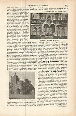 LAMINA ESPASA Alemania 10753: Vistas de Naumburg Alemania