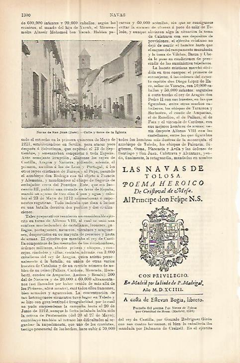 LAMINA ESPASA 10763: Navas de San Juan Jaen