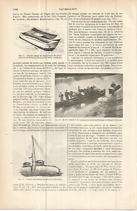 LAMINA ESPASA 10767: Tipos de canoa