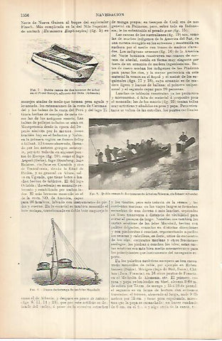 LAMINA ESPASA 10767: Tipos de canoa