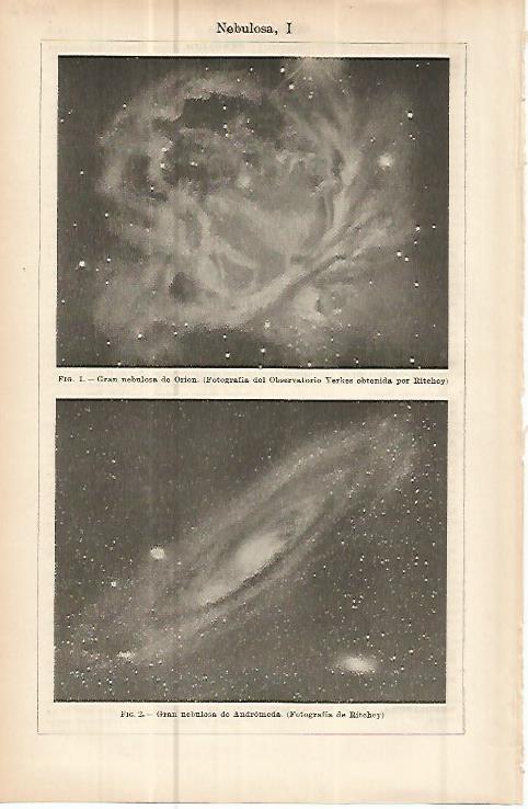 LAMINA ESPASA 10782: Gran nebulosa de Orion y de Andromeda