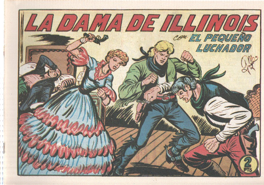 Facsimil: El Pequeño Luchador numero 216: La dama de Illinois