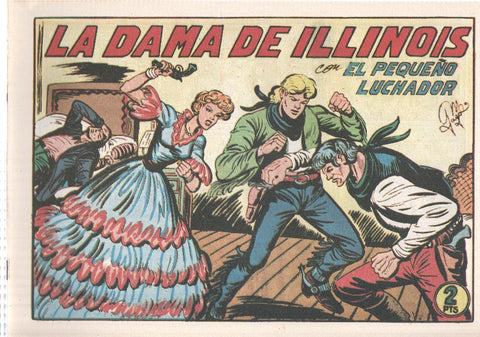 Facsimil: El Pequeño Luchador numero 216: La dama de Illinois