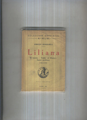 Coleccion Universal numero 492/493: Liliana