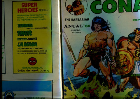 Conan el barbaro anual 1980 (numerado 3 en trasera)