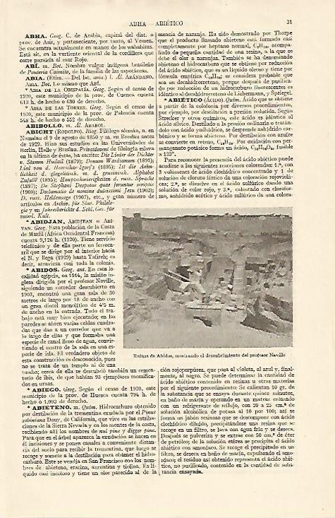 LAMINA ESPASA 10796: Ruinas de Abidos. Egipto