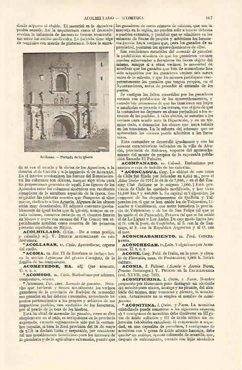 LAMINA ESPASA 10801: Iglesia de Acolman Mexico