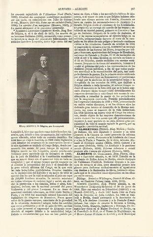 LAMINA ESPASA 10826: El rey Alberto I de Belgica