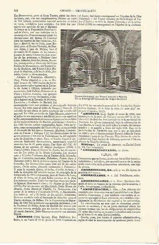 LAMINA ESPASA 10858: Decoracion teatral por Manuel Amoros y Planella