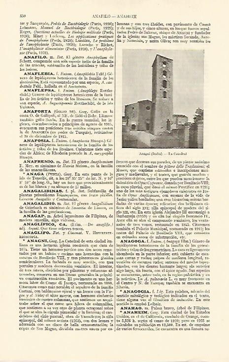 LAMINA ESPASA 10862: Catedral de Anagni Italia